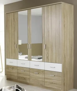 Kombi-Drehtüren-Kleiderschrank BREMEN