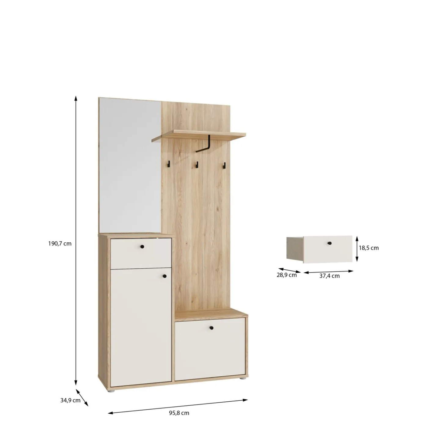 Kompaktgarderobe KENDRAY