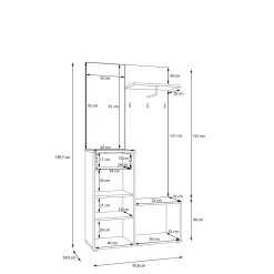 Kompaktgarderobe KENDRAY