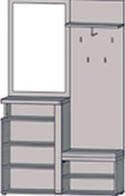 Kompaktgarderobe TULUZA