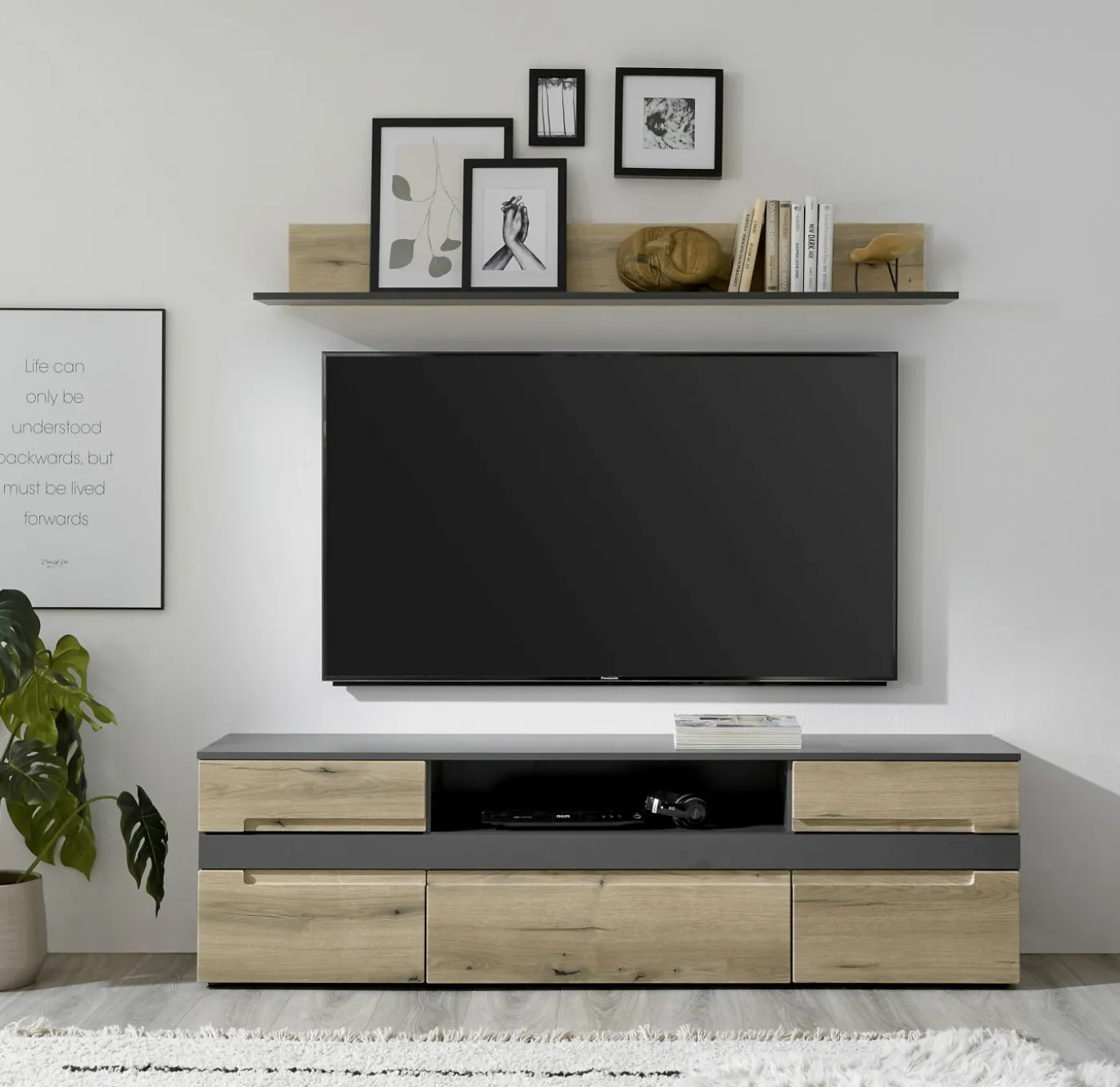 Lowboard mit Wandboard CORK