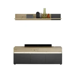 Lowboard mit Wandboard DUBLIN