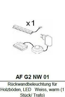 Rückwandbeleuchtung RAVENNA AF G2 NW 01