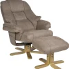 Relaxsessel mit Hocker BORDEAUX