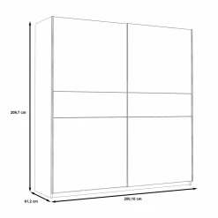 Schwebetürenschrank 200 cm WINNER PLUS