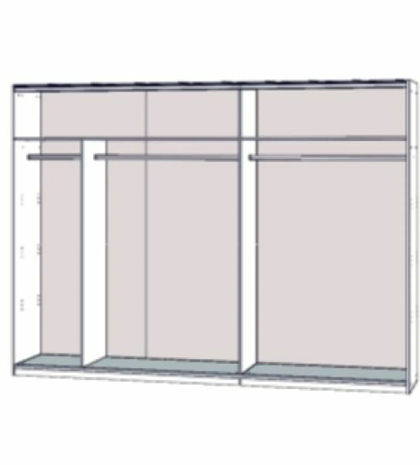 Schwebetürenschrank 270 cm WINNER PLUS