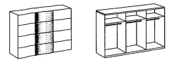 Schwebetürenschrank BARCELONA