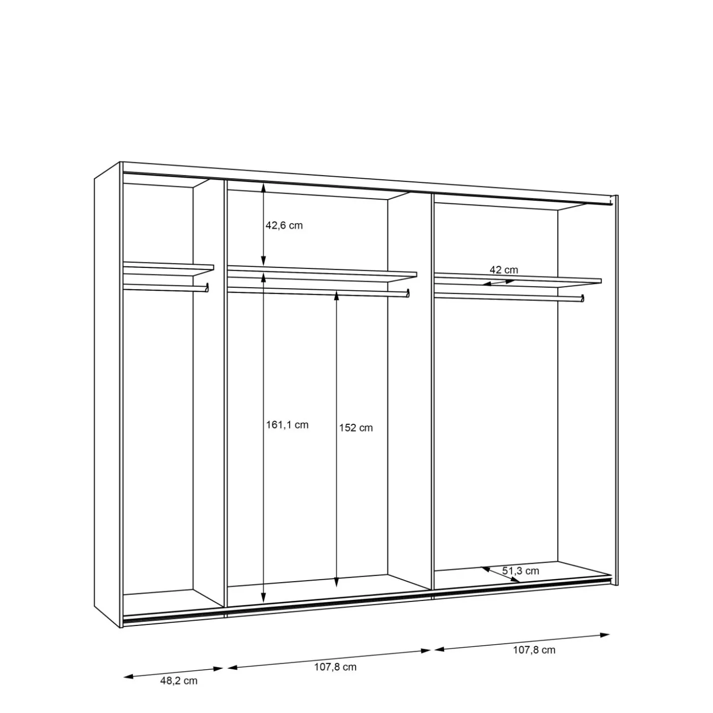 Schwebetürenschrank KYA