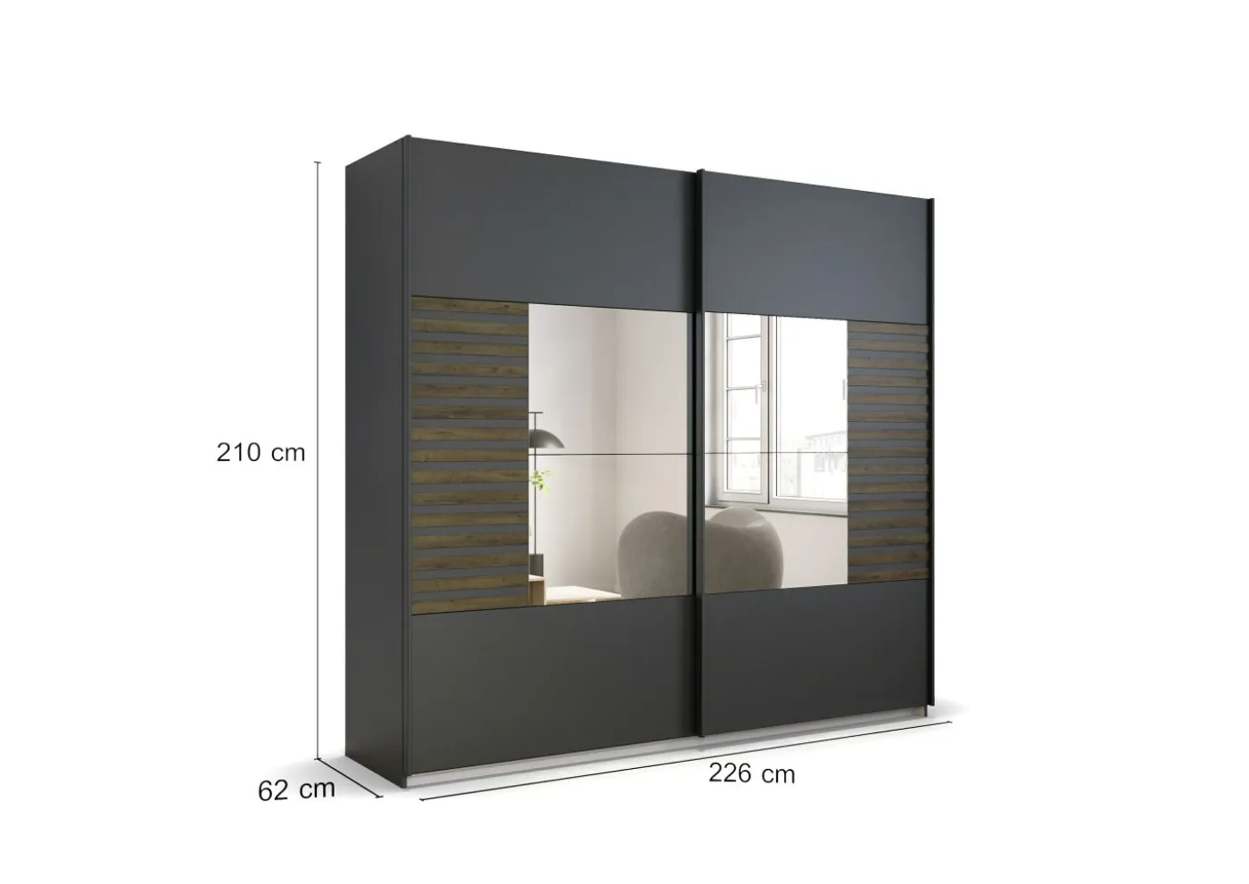 Schwebetürenschrank LISSABON