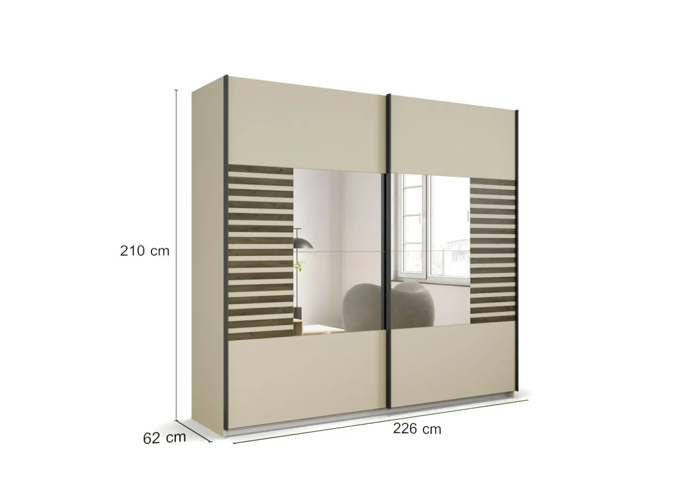 Schwebetürenschrank LISSABON