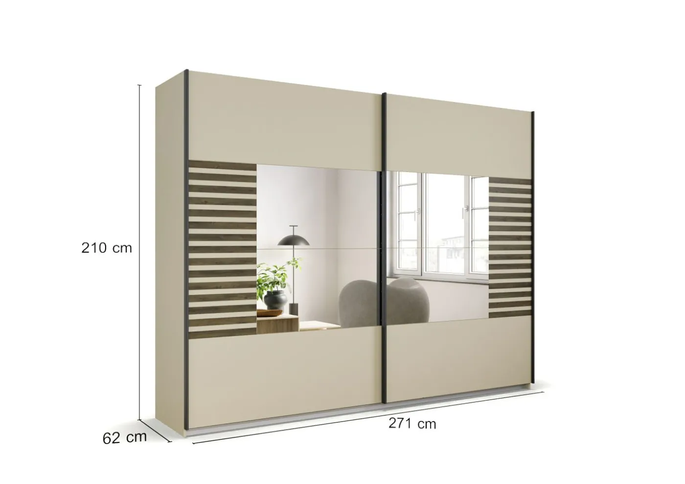 Schwebetürenschrank LISSABON