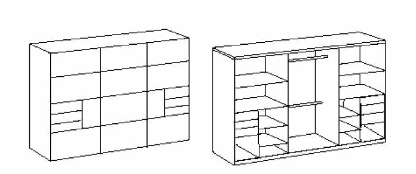 Schwebetürenschrank SAIGON