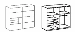 Schwebetürenschrank SAIGON