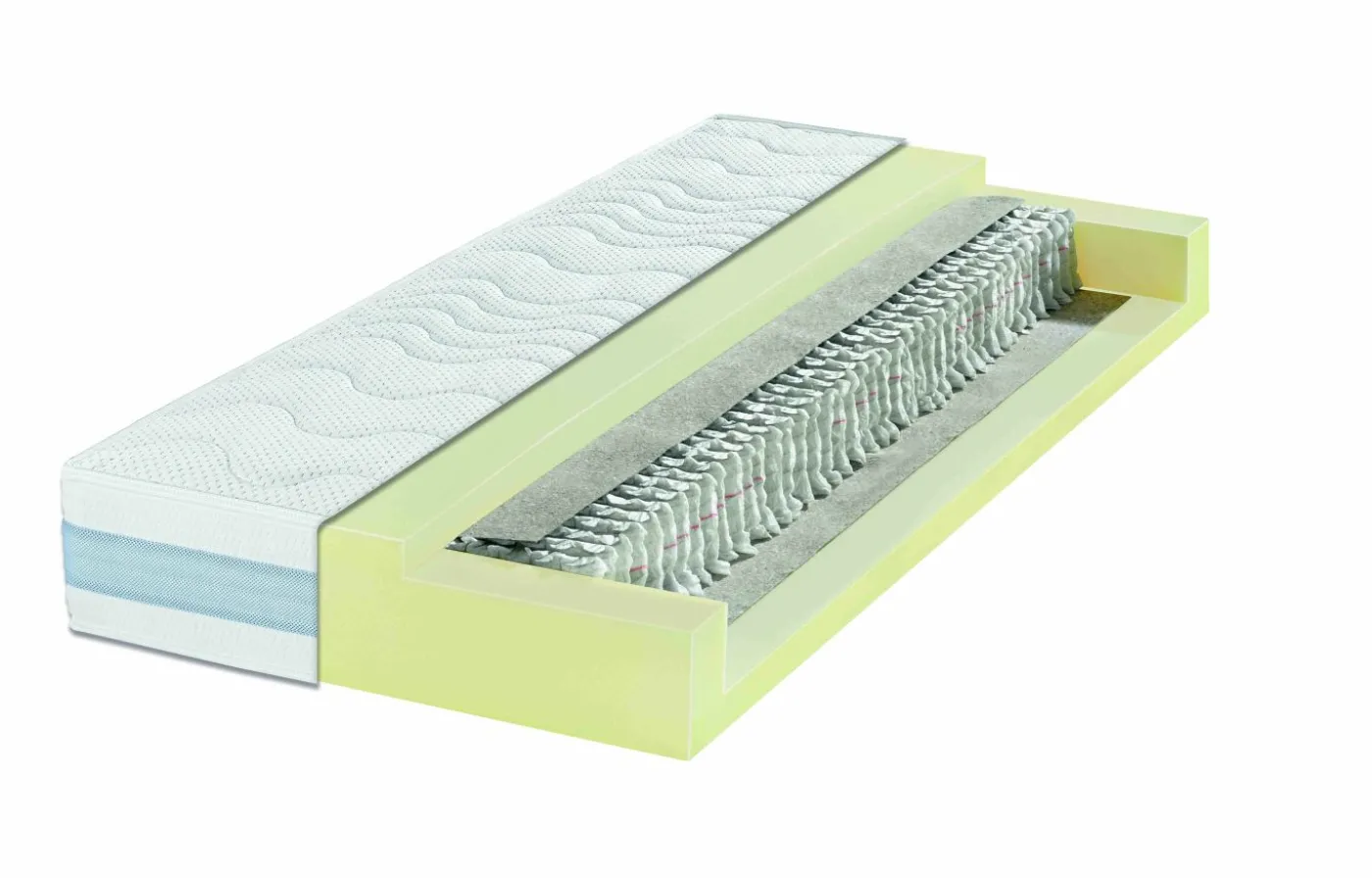 Tonnentaschenfederkern-Matratze ALLMEDTFK1000-H3