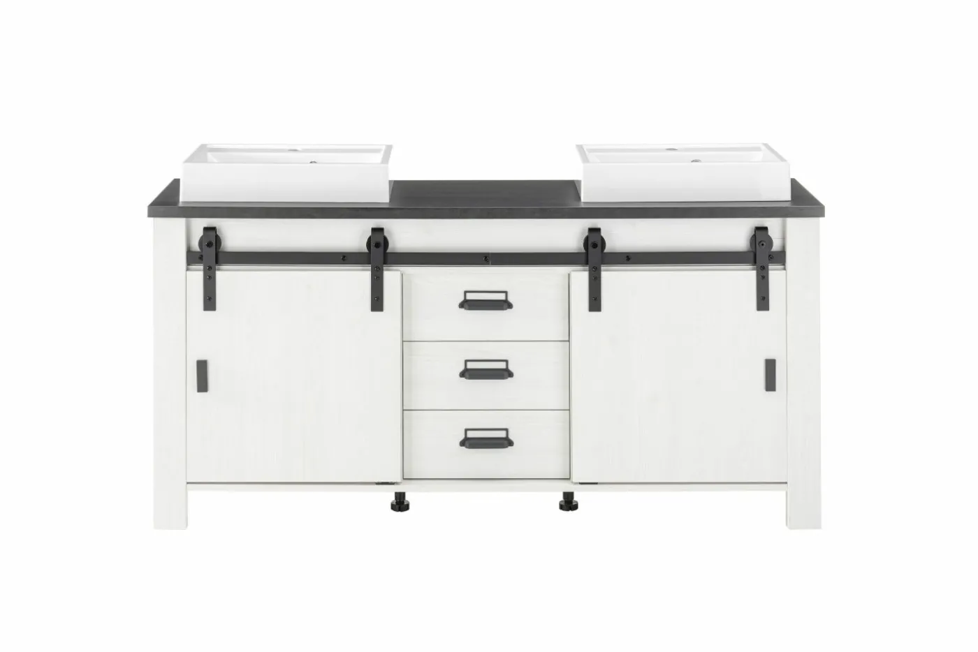 Unterschrank mit Doppelwaschbecken SHERWOOD
