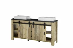 Unterschrank mit Doppelwaschbecken SHERWOOD