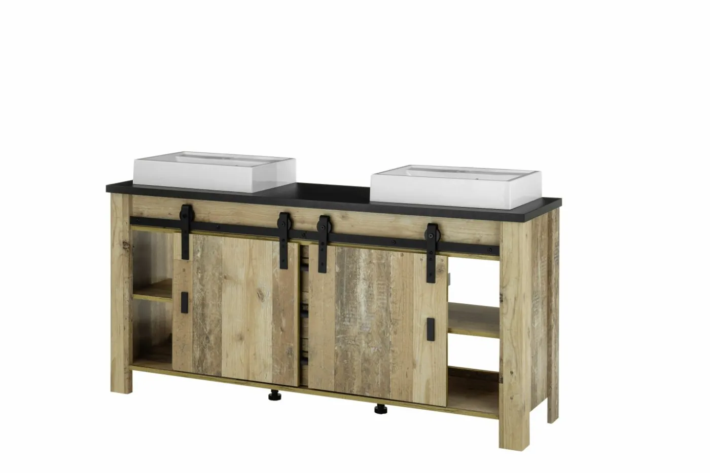 Unterschrank mit Doppelwaschbecken SHERWOOD