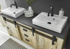 Unterschrank mit Doppelwaschbecken SHERWOOD