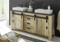 Unterschrank mit Doppelwaschbecken SHERWOOD