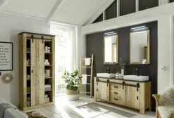Unterschrank mit Doppelwaschbecken SHERWOOD