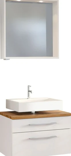 Waschbeckenunterschrank 60 mit Spiegelpaneel DAVOS