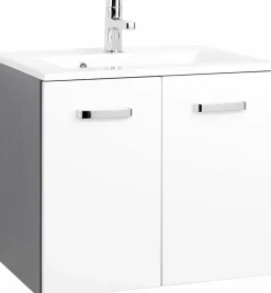 Waschbeckenunterschrank 60 mit Mineralgussbecken BOLOGNA