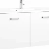 Waschbeckenunterschrank 100 mit Mineralgussbecken BOLOGNA