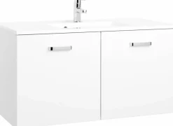 Waschbeckenunterschrank 100 mit Mineralgussbecken BOLOGNA