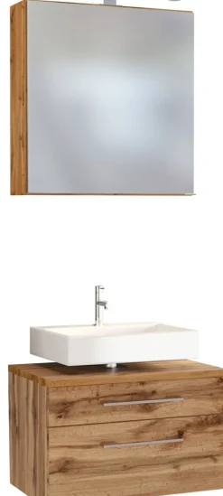 Waschbeckenunterschrank 60 mit Spiegelschrank DAVOS