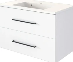 Waschbeckenunterschrank 80 mit Mineralgußbecken LUZERN