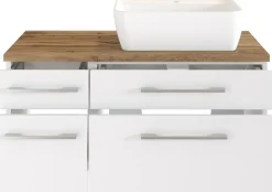 Waschbeckenunterschrank 90 mit Aufsatzbecken rechts DAVOS