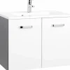 Waschbeckenunterschrank 70 mit Mineralgussbecken BOLOGNA