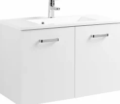 Waschbeckenunterschrank 80 mit Mineralgussbecken BOLOGNA