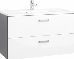 Waschbeckenunterschrank 90 mit Mineralgussbecken BOLOGNA