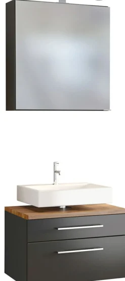 Waschbeckenunterschrank 60 mit Spiegelschrank DAVOS
