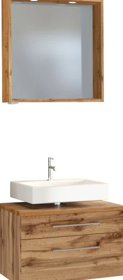 Waschbeckenunterschrank 60 mit Spiegelpaneel DAVOS