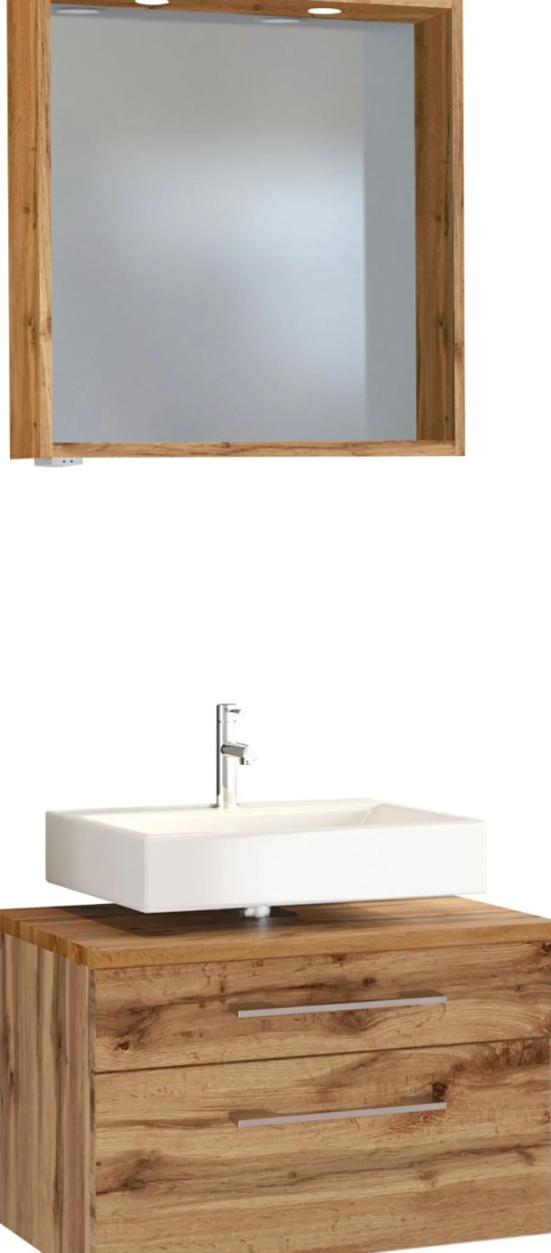 Waschbeckenunterschrank 60 mit Spiegelpaneel DAVOS