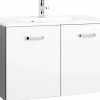 Waschbeckenunterschrank 80 mit Mineralgussbecken BOLOGNA