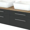 Waschbeckenunterschrank 120 mit Aufsatzbecken DAVOS