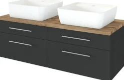 Waschbeckenunterschrank 120 mit Aufsatzbecken DAVOS