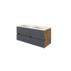Waschbeckenunterschrank mit Doppelwaschbecken LUCCA