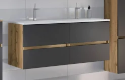 Waschbeckenunterschrank mit Doppelwaschbecken LUCCA