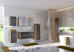 Waschbeckenunterschrank mit Doppelwaschbecken LUCCA
