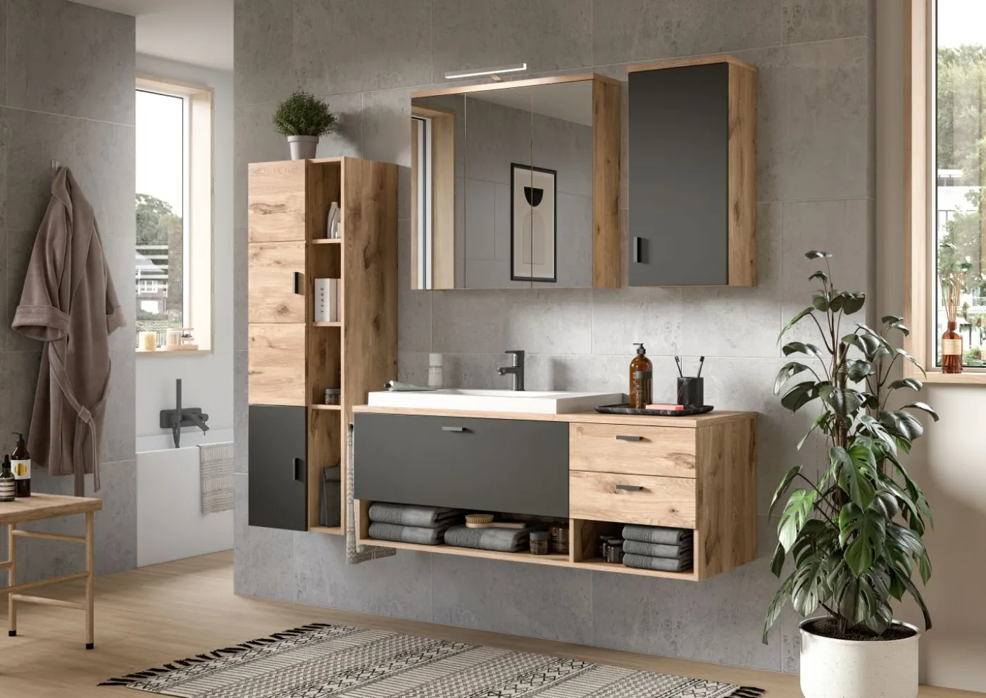 Waschbeckenunterschrank mit Waschbecken METU