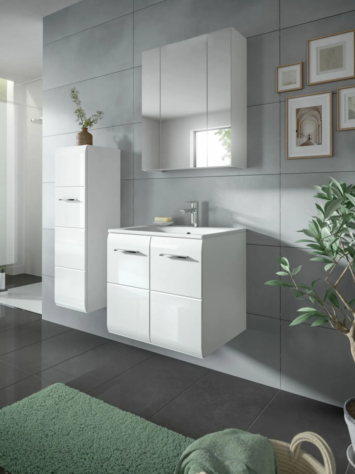 Waschbeckenunterschrank mit Waschbecken BONGA