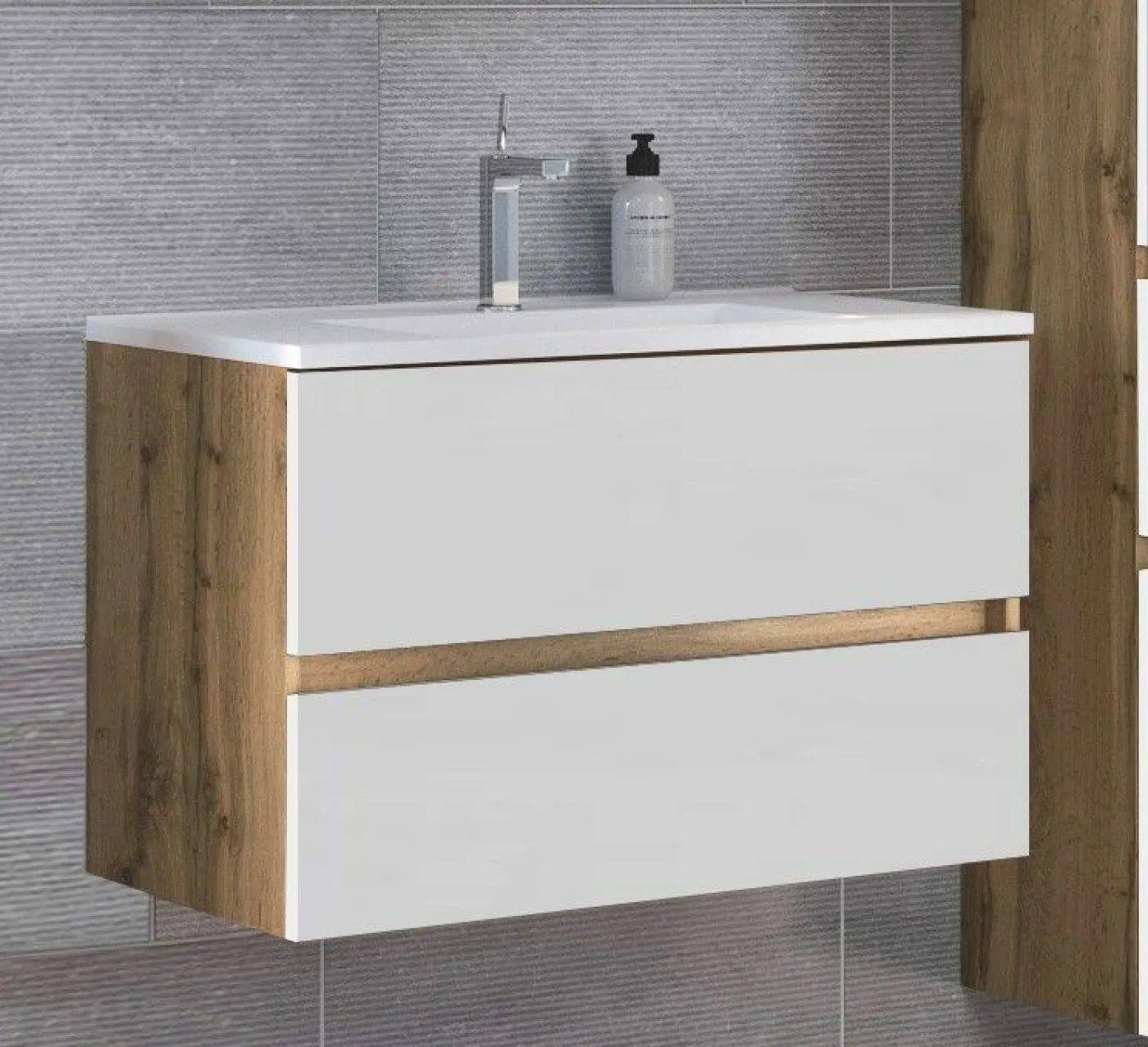 Waschbeckenunterschrank mit Waschbecken LUCCA