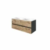 Waschbeckenunterschrank mit Doppelwaschbecken LUCCA