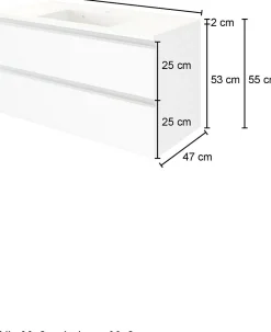 Waschbeckenunterschrank mit Waschbecken 100 AREZZO