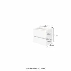 Waschbeckenunterschrank mit Waschbecken LUCCA