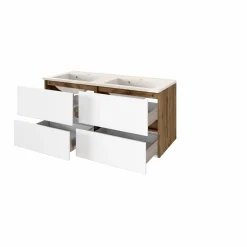 Waschbeckenunterschrank mit Doppelwaschbecken LUCCA